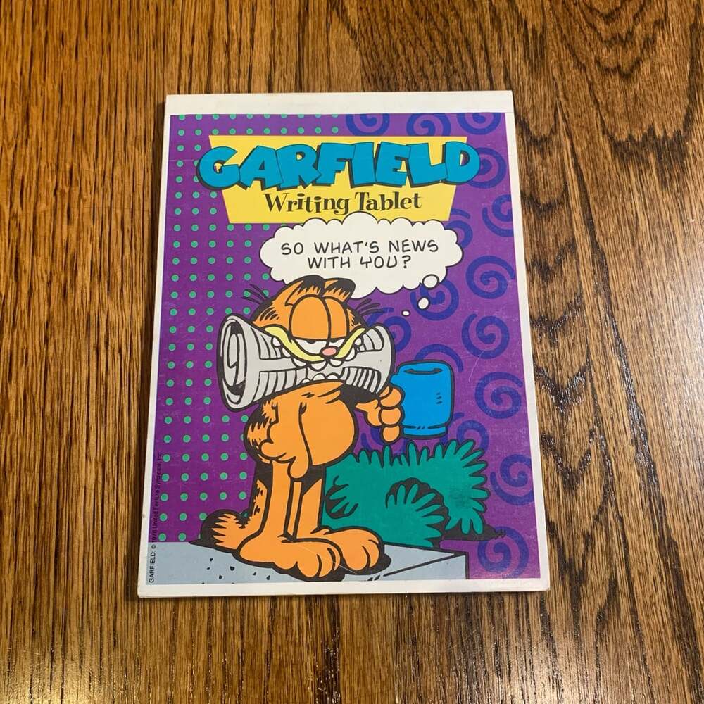 Mead Garfield Writing Tablet 5-3/4 x 7-7/8 in. Vintage Stationery